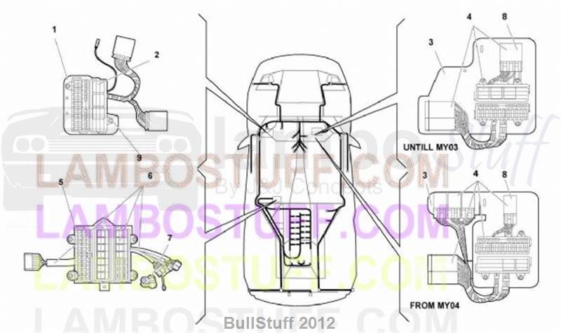 2005 Lamborghini MURCIELAGO ROADSTER JAPAN ELECTRICAL SYSTEM (61.04.00)